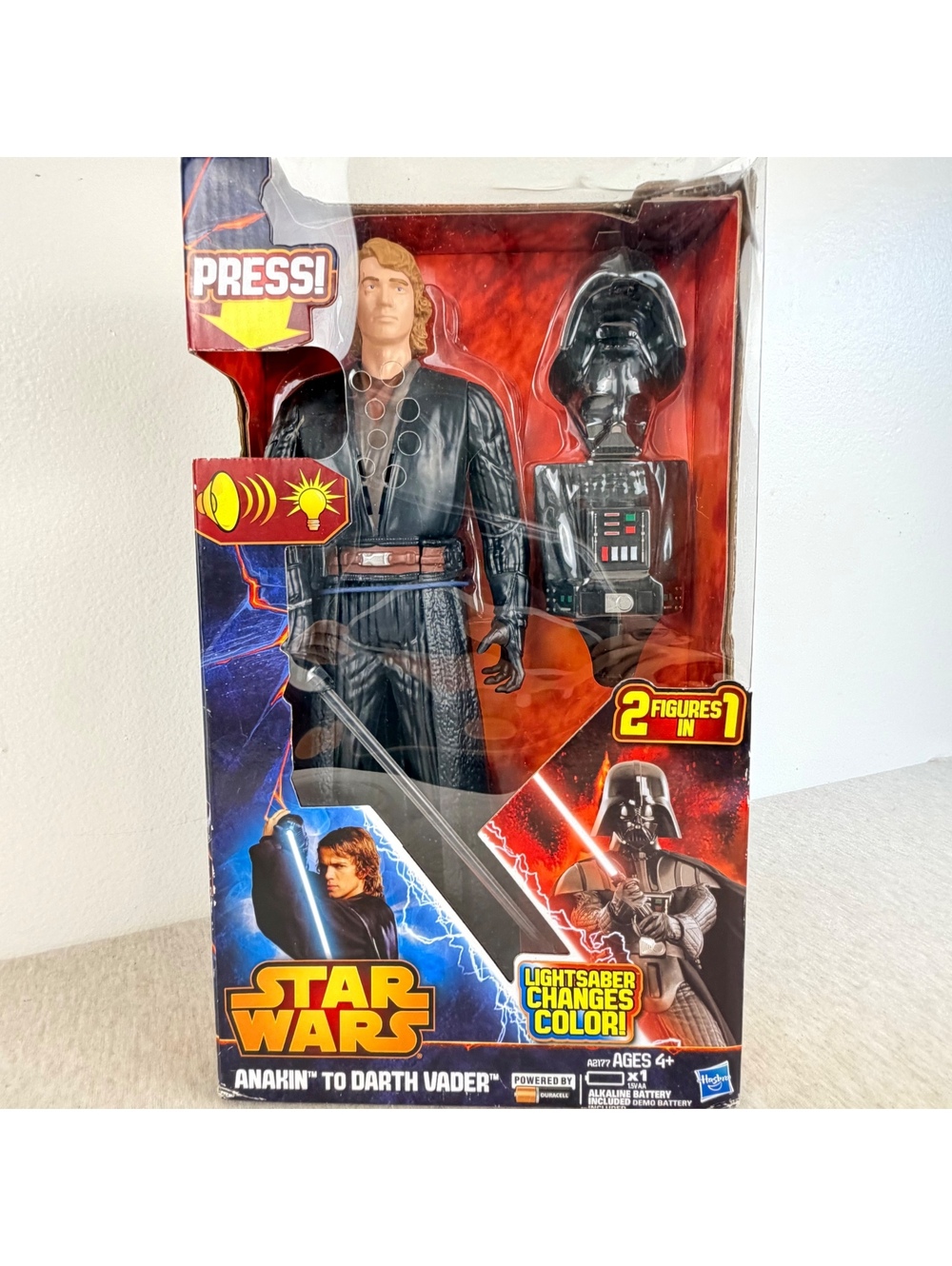 2013 Hasbro Star Wars Anakin to Darth Vader 12” Figure Boxed Working